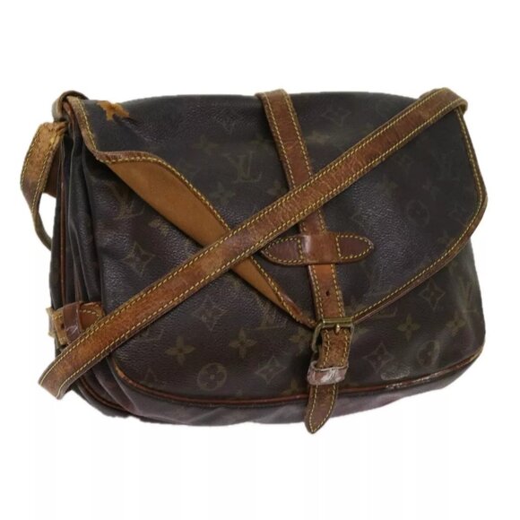 LOUIS VUITTON Monogram Saumur 30 Shoulder Bag - Picture 1 of 16